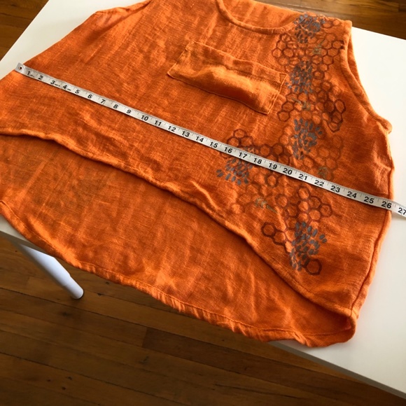 Vintage Oversized Lagenlook Beachy Coastal Summer Tank Top Size Small - Picture 12 of 14